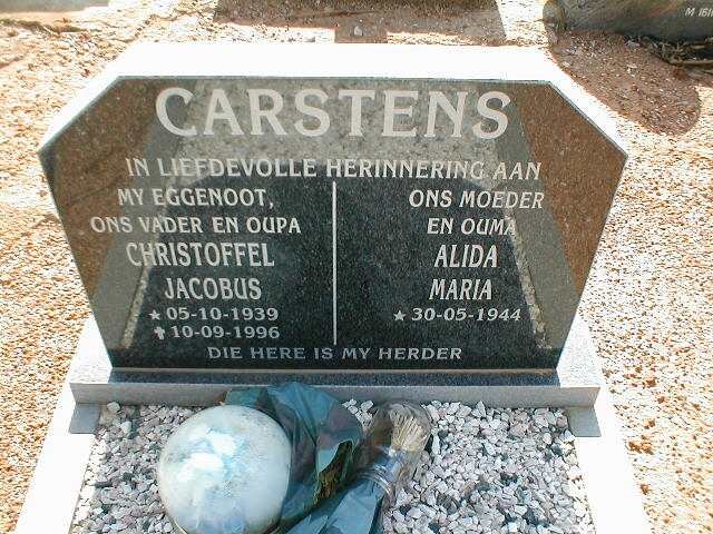 CARSTENS Christoffel Jacobus 1939-1996 &amp; Alida Maria 1944-