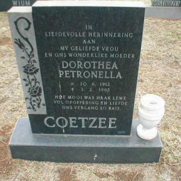 COETZEE Dorothea Petronella 1912-1985