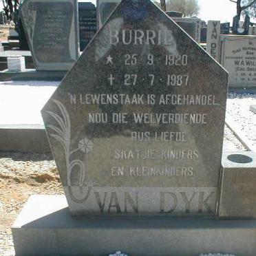 DYK Burrie, van 1920-1987