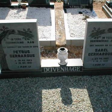 DUVENHAGE Petrus Bernardus 1923-1991 &amp; Sarel Gerhardus 1921-1998