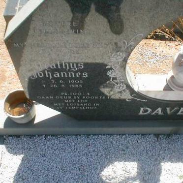 DAVEL Mathys Johannes 1905-1985