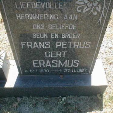 ERASMUS Frans Petrus Gert 1970-1987