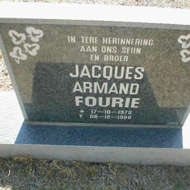 FOURIE Jacques Armand 1970 - 1988
