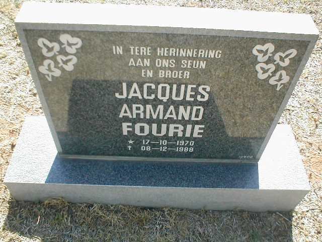 FOURIE Jacques Armand 1970 - 1988