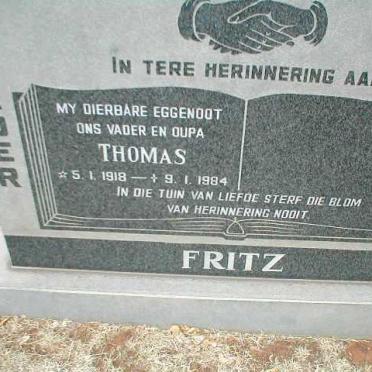 FRITZ Thomas 1918-1984