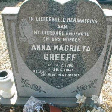 GREEFF Anna Magrieta 1960-1989