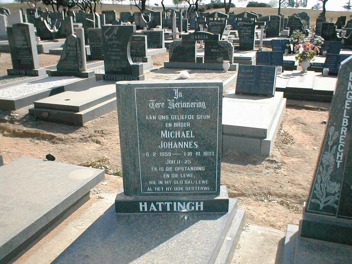 HATTINGH Michael Johannes 1959-1983