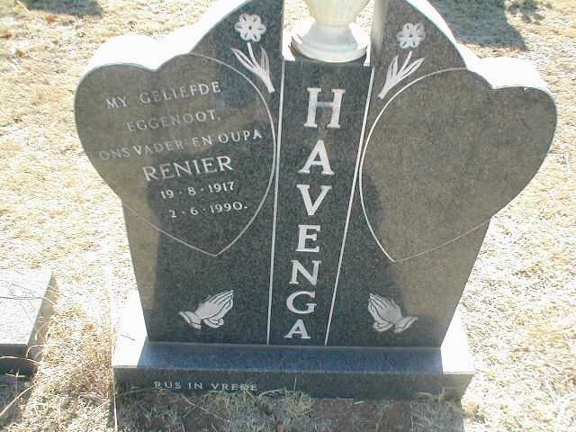 HAVENGA Renier 1917-1990