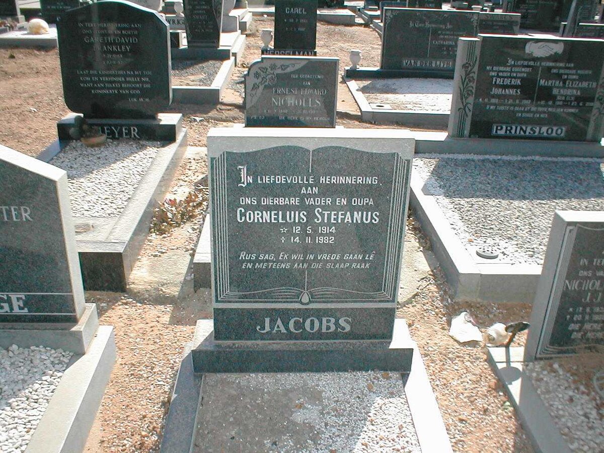 JACOBS Cornelius Stefanus 1914-1992