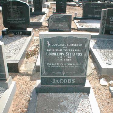JACOBS Cornelius Stefanus 1914-1992