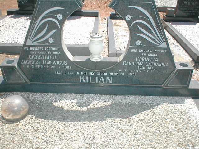 KILIAN Christoffel Jacobus Lodewicus 1912-1987 &amp; Cornelia Carolina Catharina NEL 1917-1955