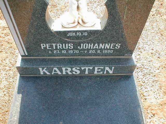 KARSTEN Petrus Johannes 1970-1990