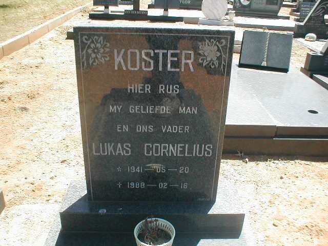 KOSTER Lukas Cornelius 1941-1988