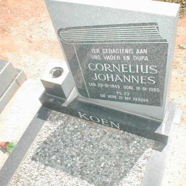 KOEN Cornelius Johannes 1943-1985
