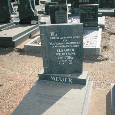 MEIJER Elizabeth Wilhelmina Christina 1896-1982