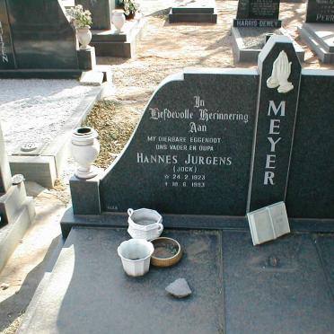 MEYER Hannes Jurgens 1923-1983