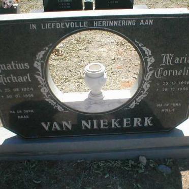 NIEKERK Ignatius Michael, van 1924-1998 &amp; Maria Cornelia 1926-1986