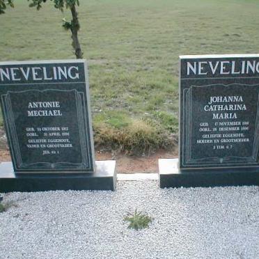 NEVELING Antonie Mechael 1912-19?6 &amp; Johanna Catharina Maria 19??-19??