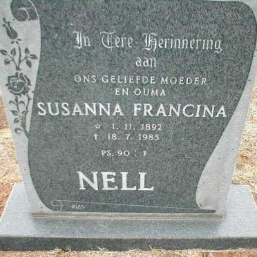 NELL Susanna Francina 1892-1985