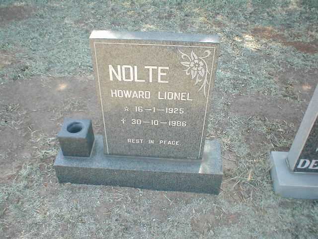 NOLTE Howard Lionel 1925-1986