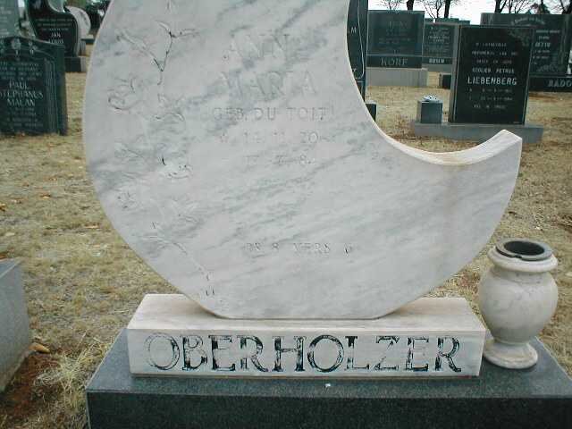 OBERHOLZER Ann-Maria geb. DU TOIT 1920-1984