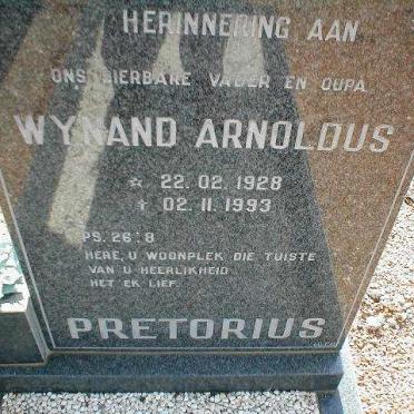 PRETORIUS Wynand Arnoldus 1928-1993