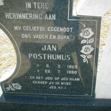 POSTHUMUS Jan 1925-1990
