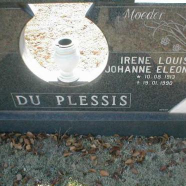 PLESSIS Irene Louise Johanne Eleonore, du 1913-1990
