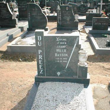 PREEZ Willie Basson, du 1952-1983