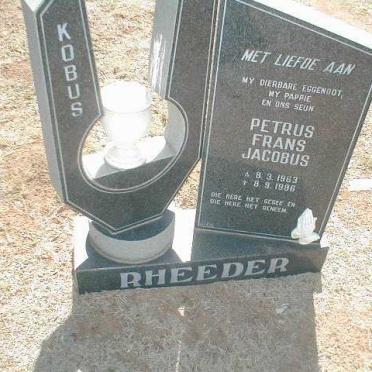 RHEEDER Petrus Frans Jacobus 1963-1986