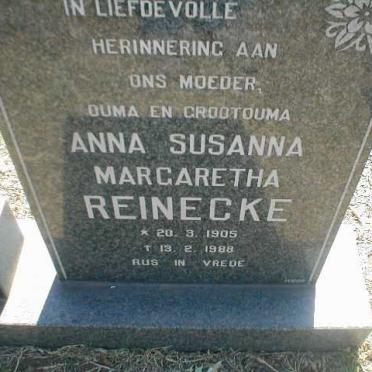 REINECKE Anna Susanna Margaretha 1905-1988