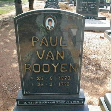 ROOYEN Paul, van 1973-1992