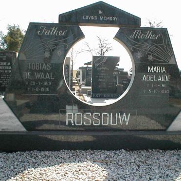 ROSSOUW Tobias de Waal 1909-1986 &amp; Maria Adelaide 1911-1983