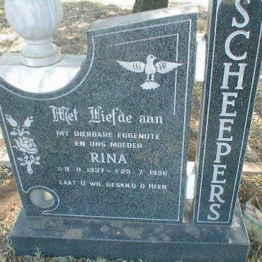 SCHEEPERS Rina 1937-1986