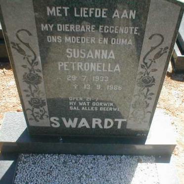 SWARDT Susanna Petronella 1933-1986