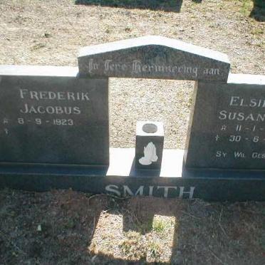 SMITH Frederik Jacobus 1923- &amp; Elsie Susanna 1929-1988