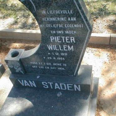 STADEN Pieter Willem, van 1931-1984