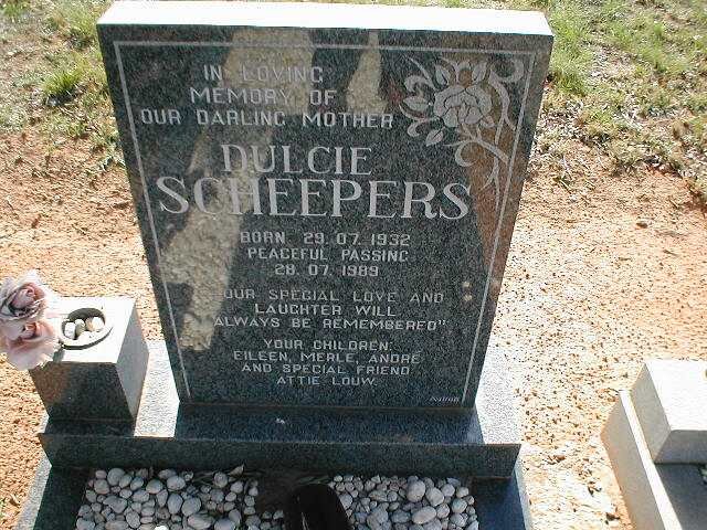 SCHEEPERS Dulcie 1932-1989