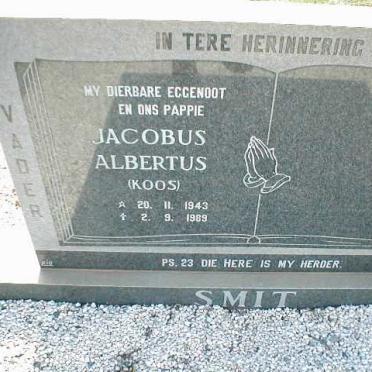 SMIT Jacobus Albertus 1943-1989