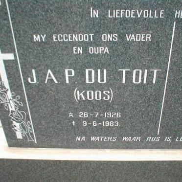 TOIT J.A.P., du 1926-1983