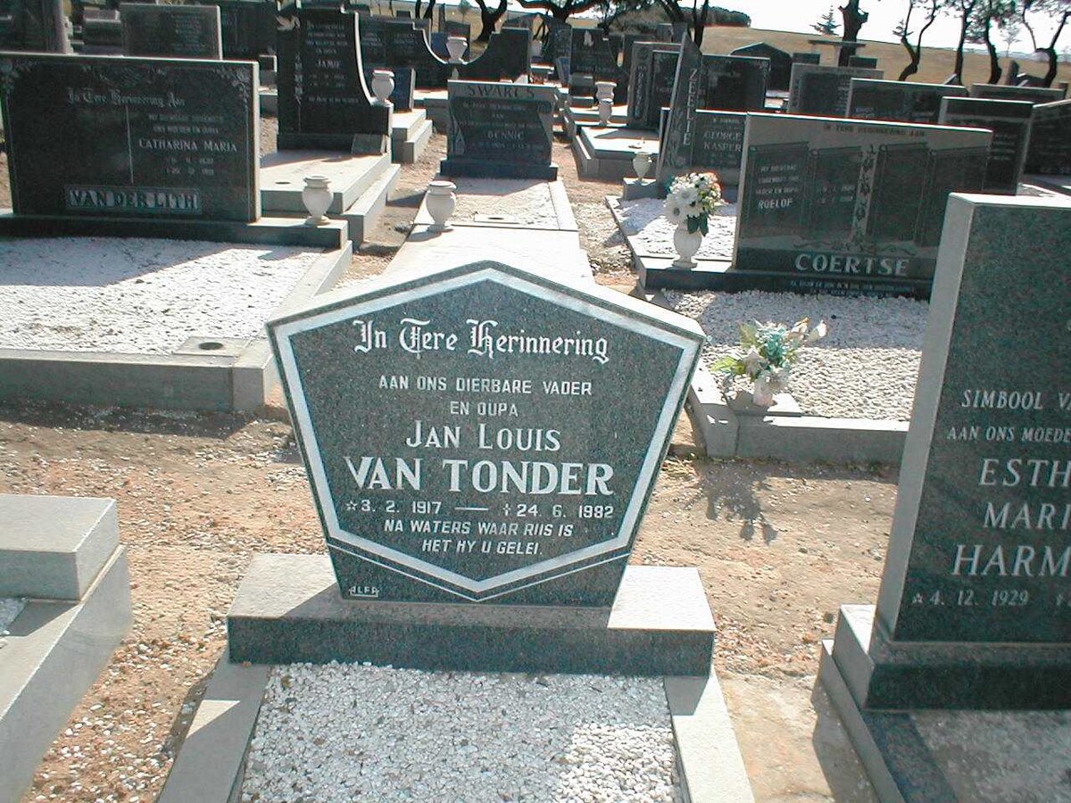 TONDER Jan Louis, van 1917-1982