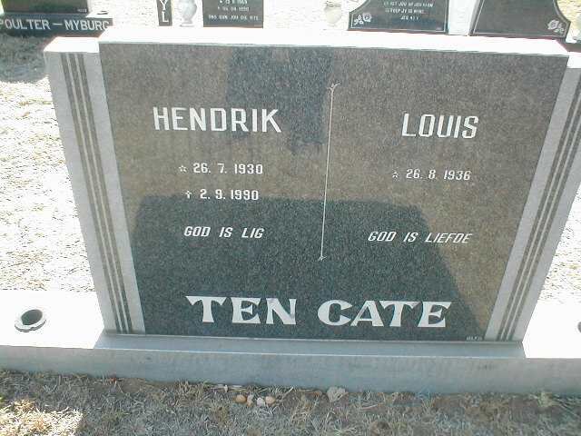 TEN CATE Hendrik 1930-1990 &amp; Louis 1936-