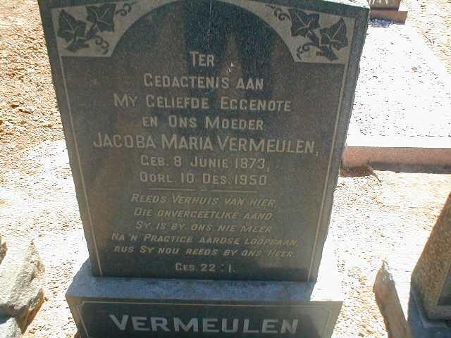 VERMEULEN Jacoba Maria 1873-1950