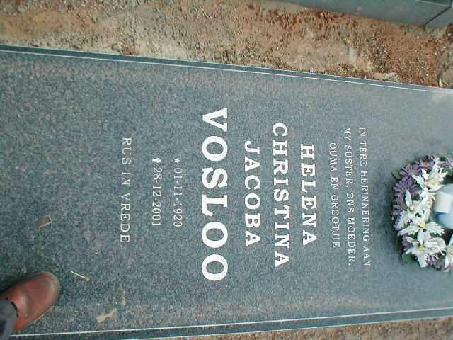 VOSLOO Helena Christina Jacoba 1920-2001