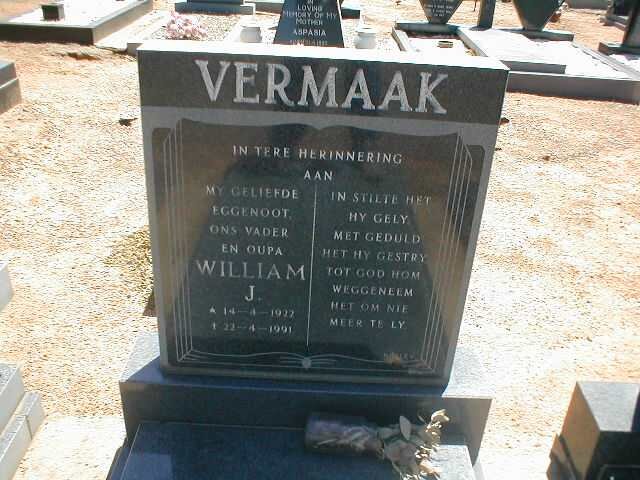 VERMAAK William J. 19??-1991
