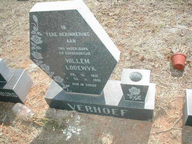 VERHOEF Willem Lodewyk 1910 - 1991