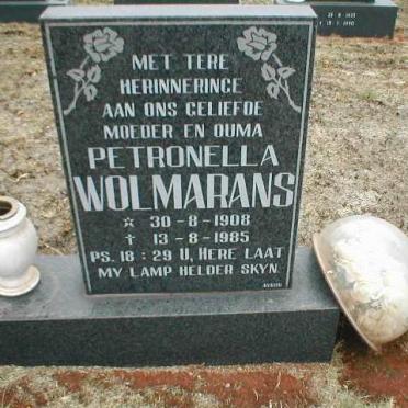 WOLMARANS Petronella 1908-1985