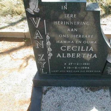 ZYL Cecilia Albertha, van 1921-1984
