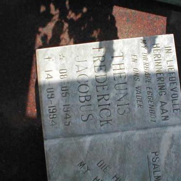 ? Theunis Frederick Jacobus 1945-1994