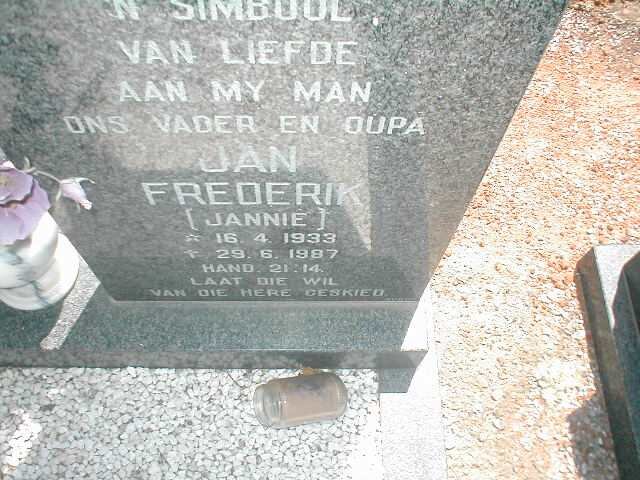 ? Jan Frederik 1939-1987